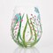 Lolita Glass Dragonfly Stemless Hand Painted Wine Glass 5in H